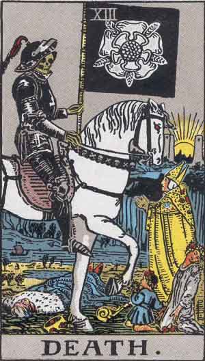 the Death tarot card meaning of major arcana