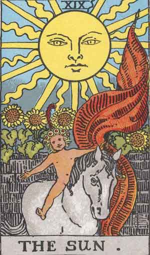 the Sun tarot card meaning of major arcana