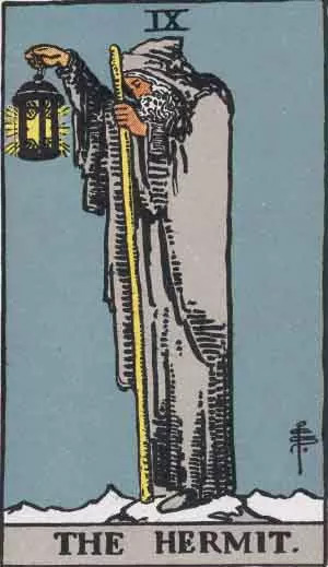 the hermit tarot card meaning of major arcana