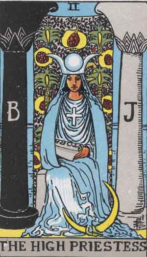 the high priestess tarot card meaning of major arcana