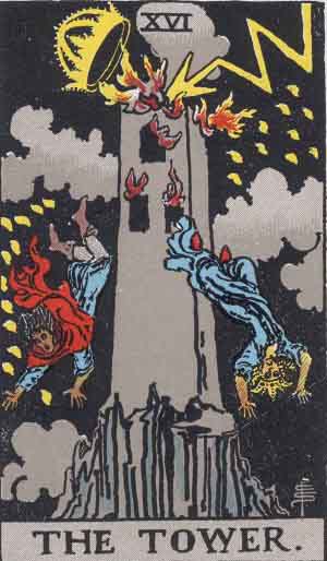 the tower tarot card meaning of major arcana
