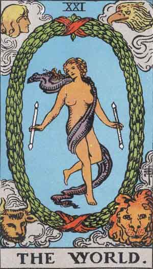 the world tarot card meaning of major arcana