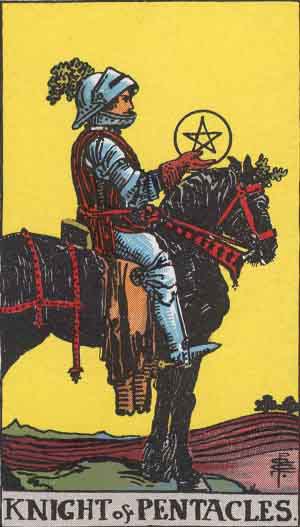 knight of pentacles rider waite tarot card